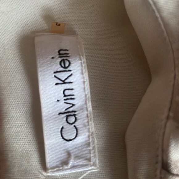 Calvin Klein Snake Print Fit and Flare Scuba Dress-CREAM, WHITE, GREY - Picture 4 of 5